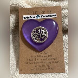Handcrafted Purple Heart Keepsake Hug